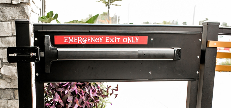 emergency push bar installation in Mead Valley