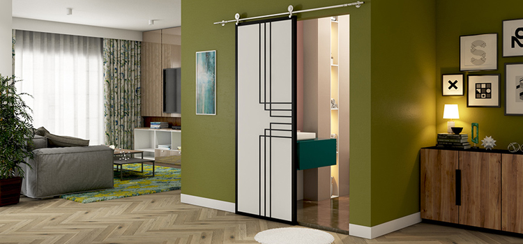 sliding bathroom door installation in Mead Valley